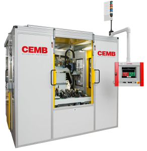 Two-station balancer for crankshafts
