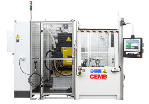 Balancing machine for pump impellers with two correction planes by milling
